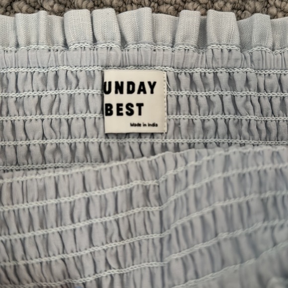 Sunday Best Aritzia scrunch/stretch little tank top in baby blue! Size XS - Picture 3 of 5